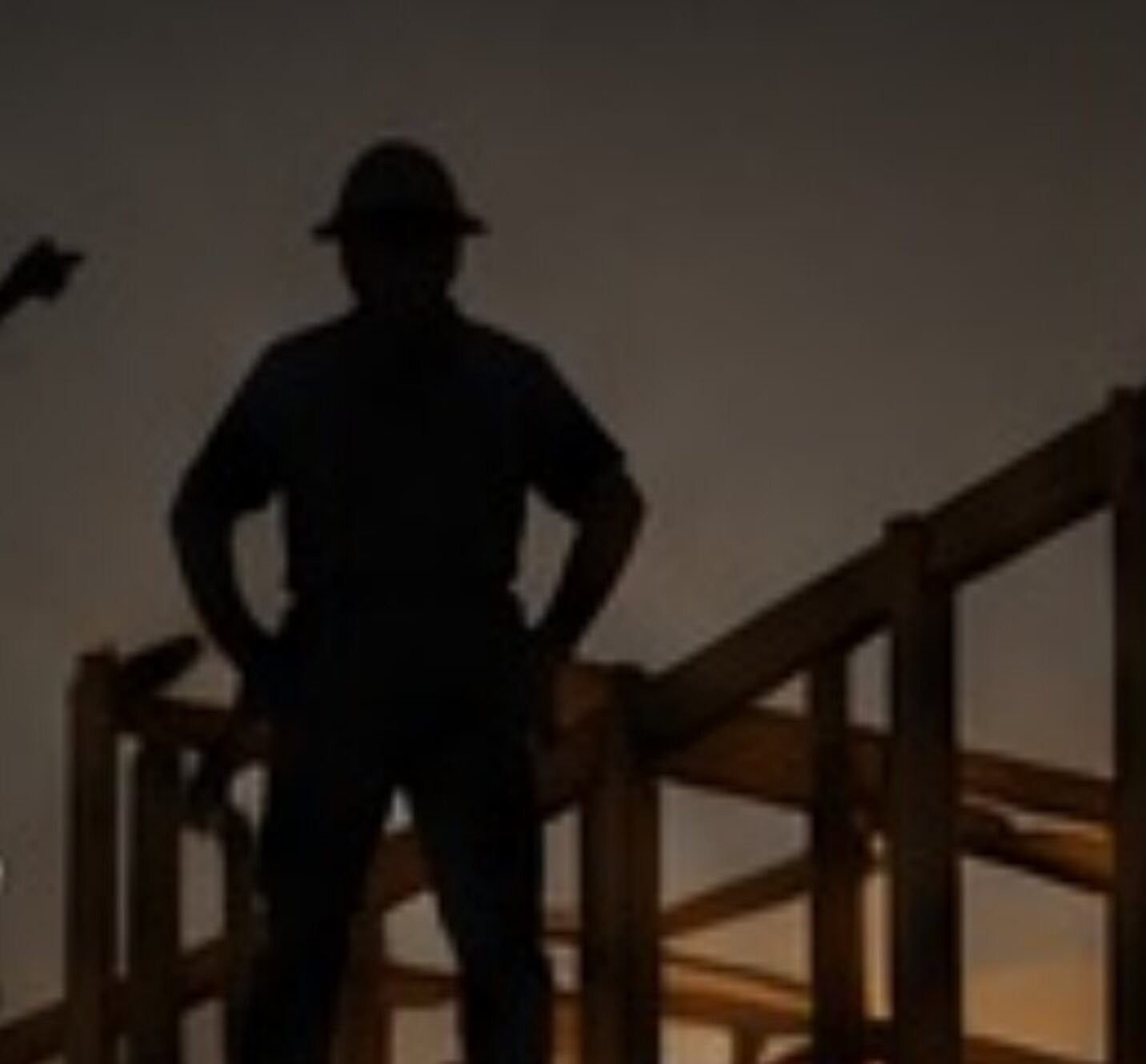 Jobsite at dusk